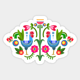 Folk Art Sticker